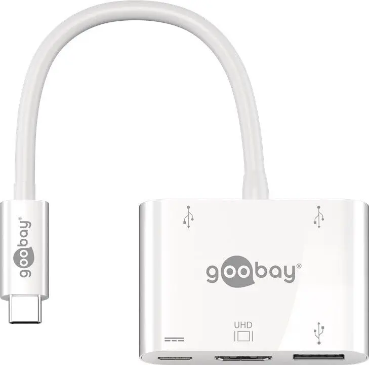 Adapter USB-C na HDMI, 2x USB 2.0, 1x USB 3.0, 1x USB-C Goobay
