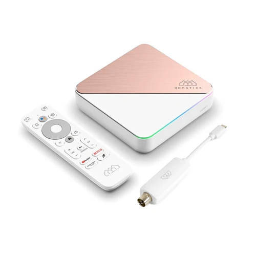 Android SMART TV Homatics Box R 4K Plus Android 12 + dongle tuner DVB-T2