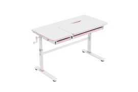 Biurka dla dziecka ręczne Spacetronik XD SPE-X104WP 120x60 cm biały+róż OUTLET