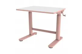 Biurko dziecięce z korbą Spacetronik XD 80x60 cm (różowe) OUTLET