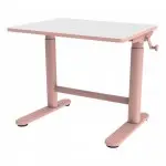 Biurko dziecięce z korbą Spacetronik XD 80x60 cm (różowe) OUTLET