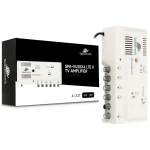 Domowy wzmacniacz telewizyjny z rozgałęźnikiem 4xOUT FM/DAB/VHF  UHF Spacetronik SPA-VU28X4 LTE