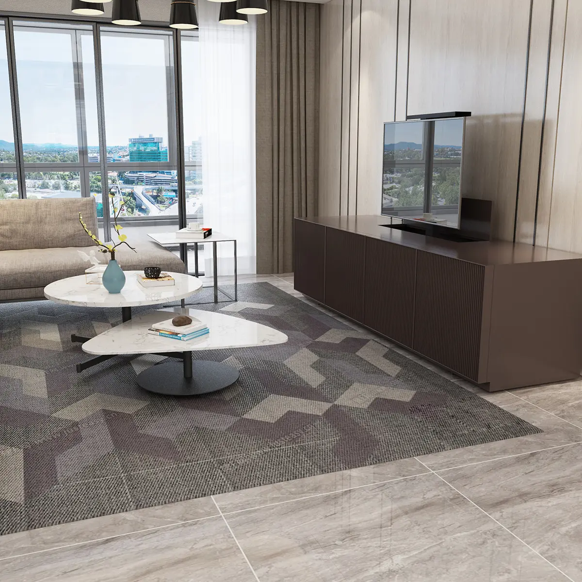 Elektryczny stelaż do tv chowany w szafce Spacetronik SPE-T13 (42\'\' - 70\'\', 50 kg)