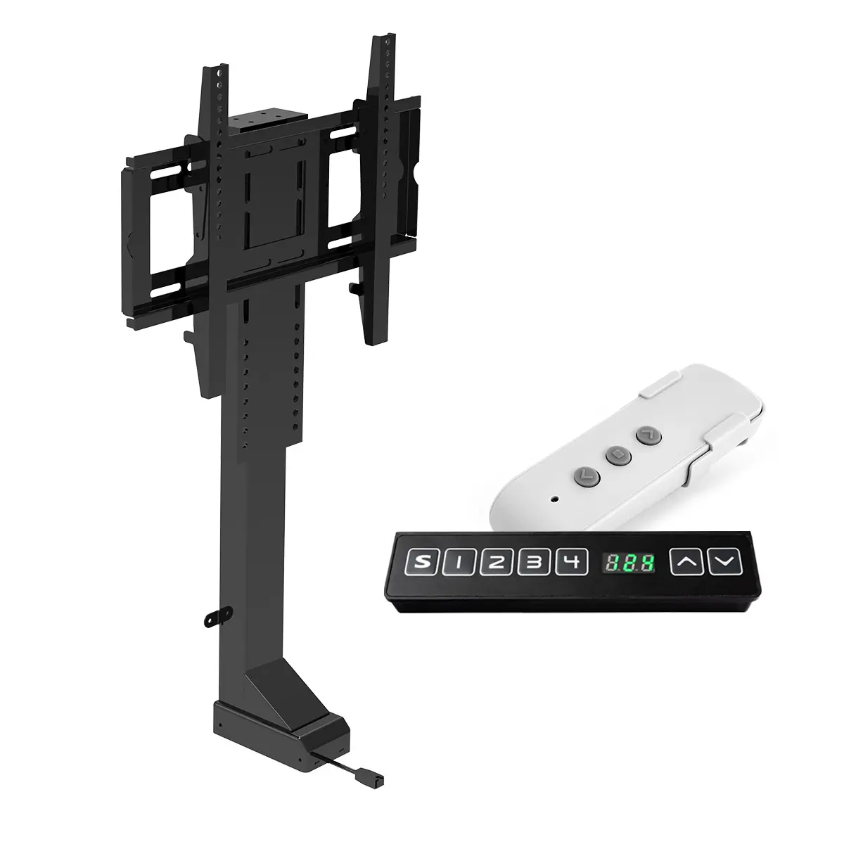 Elektryczny stelaż na telewizor chowany w szafce Spacetronik SPE-T11 (32\'\' - 57\'\', 50 kg)