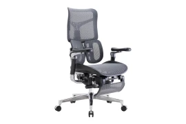 Ergonomiczny fotel biurowy Spacetronik SPRINGLE 66, czarny, rozkładany OUTLET