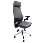 Fotel ergonomiczny biurowy z podłokietnikiem 4D Spacetronik GUNNAR szary OUTLET