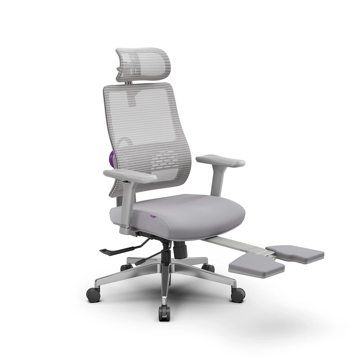 Fotel z podnóżkiem Spacetronik LUMBO 22 Szary