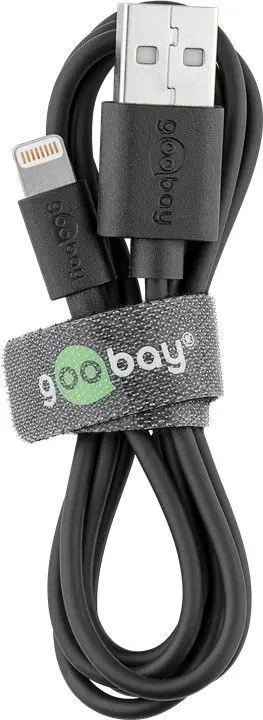Kabel USB - Apple Lightning Plug (8-pin) Goobay CZARNY 3m