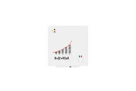 Lakierowana magnetyczna tablica do pisania 100x100cm mocowana na magnes OUTLET
