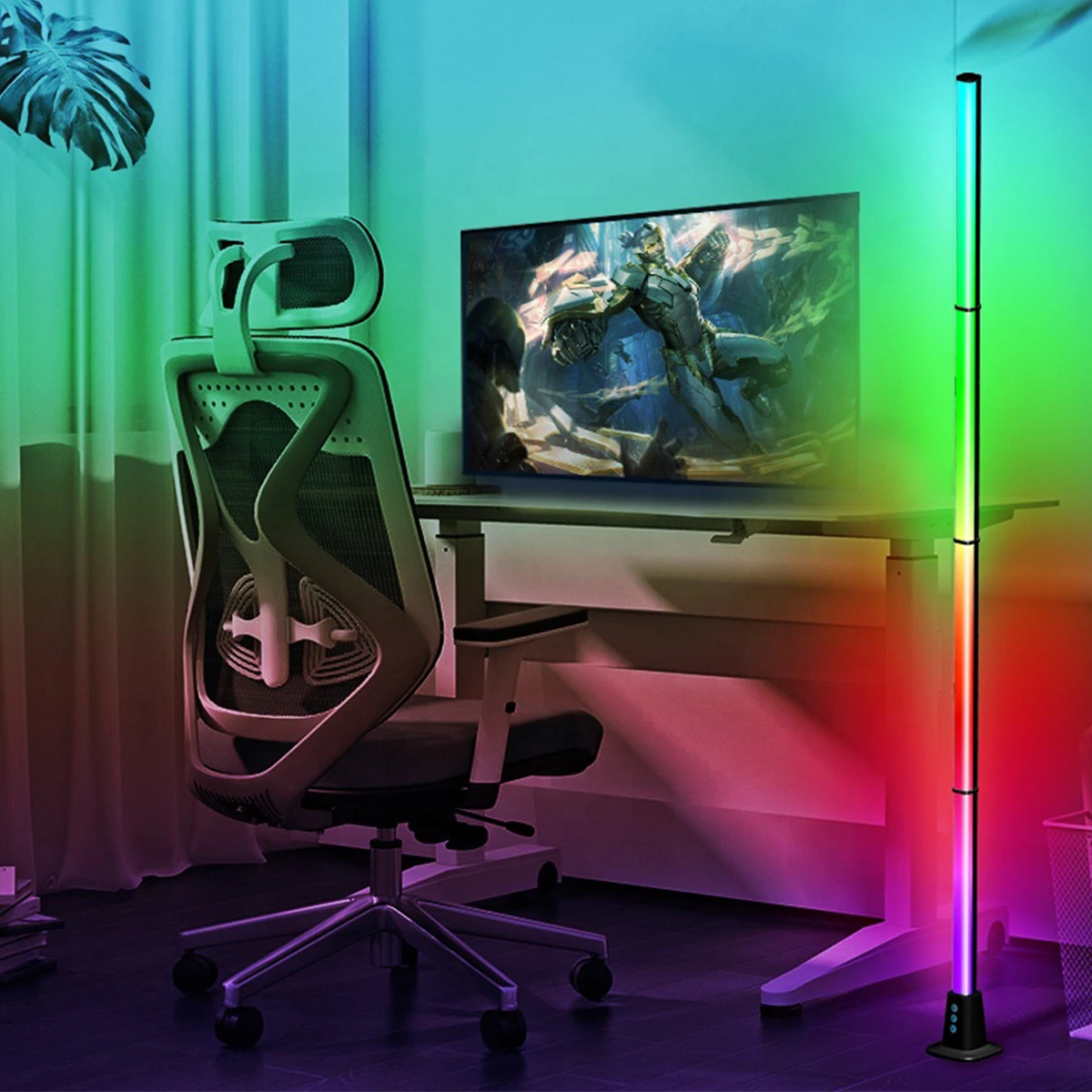 Lampa podłogowa LED RGB WIFI 4-segmentowa 150 cm GLOW Corner