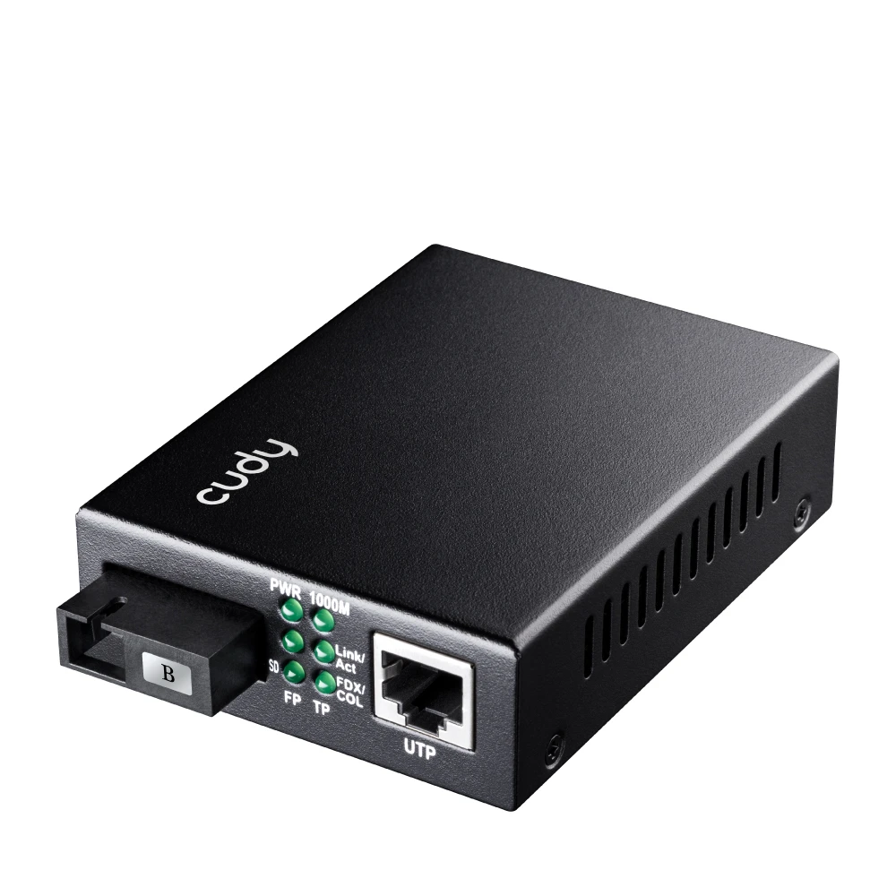 Media konwerter światłowodowy Cudy MC100GSB-20B 1.25 Gbps SM BIDI SC 10/100/1000 Mbit/s  20km 