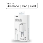 Oryginalna ładowarka iPhone, iPad, iPoD 2xUSB-C MFI 35W kabel USB-C + Lightning