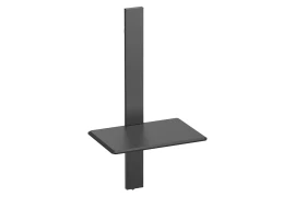 Regulowana półka ścienna Spacetronik SPGC21 czarna stal 43cm