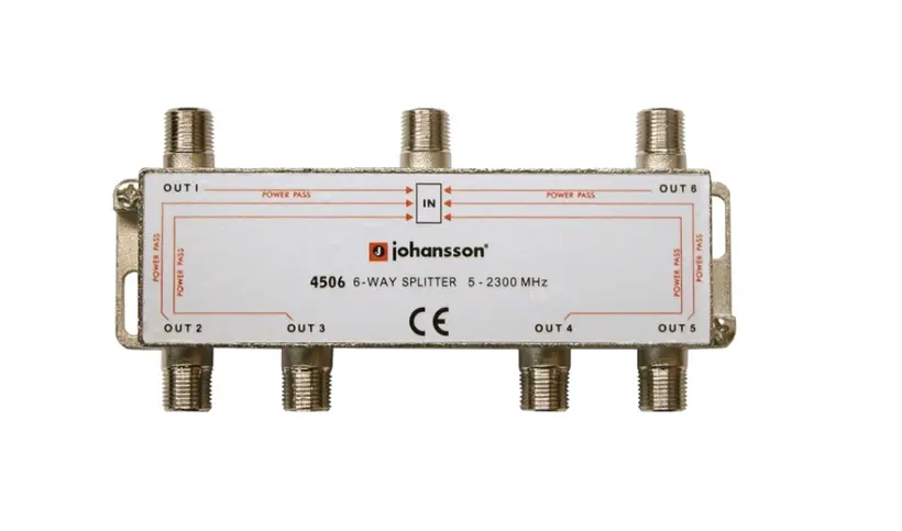 Rozgałęźnik 1/6 6-drożny 5-2300 MHz Johansson 4506