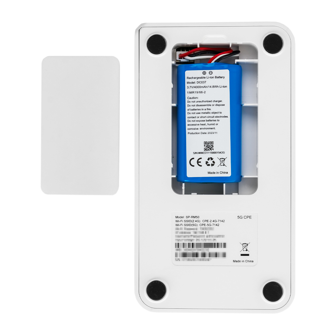 Mobilny przenośny router 5G na kartę SIM z wbudowaną baterią 4000 mAh, prosty w obsłudze