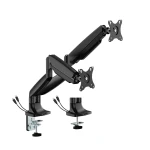 Wytrzymały uchwyt do 2 monitorów VESA 17”-35” Spacetronik SPA-S120B z wejściami USB OUTLET 