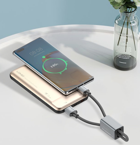 Kabel do szybkiego ładowania USB-A + Lightning z brelokiem LDNIO LC98 - uniwersalność złączy