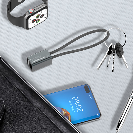 Kabel do szybkiego ładowania USB-A + Lightning z brelokiem LDNIO LC98 - design breloka