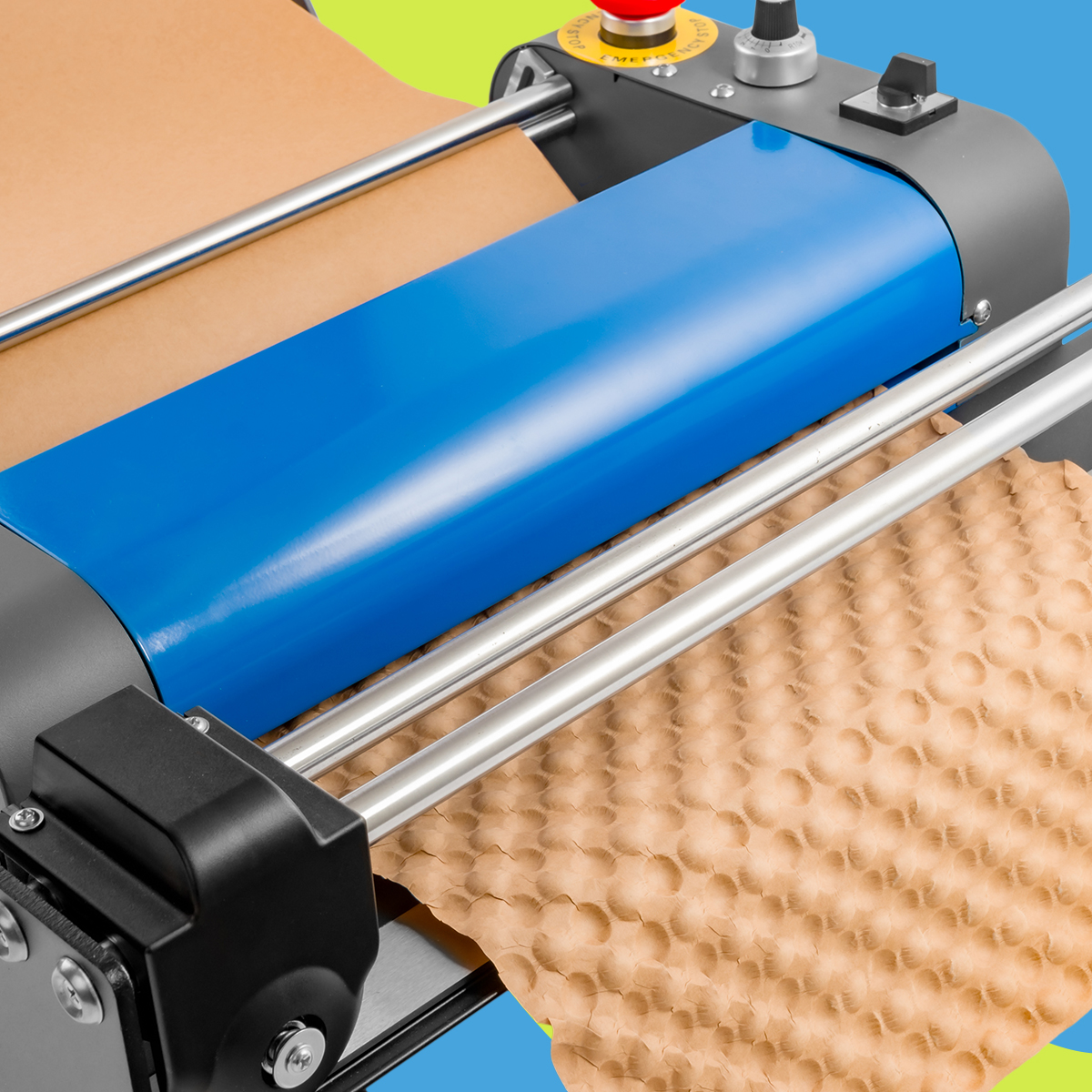 papier kraftowy, papier pakowy, papier z rolki, gładki papier kraft, gramatura 90g, papier do maszyn zgniatających, papier do produkcji papieru bąbelkowego, wymiary 60cm x 85m, ekologiczny materiał do pakowania, biodegradowalny papier, papier do pakowania, profesjonalne opakowania, oszczędność miejsca, wytrzymały papier pakowy