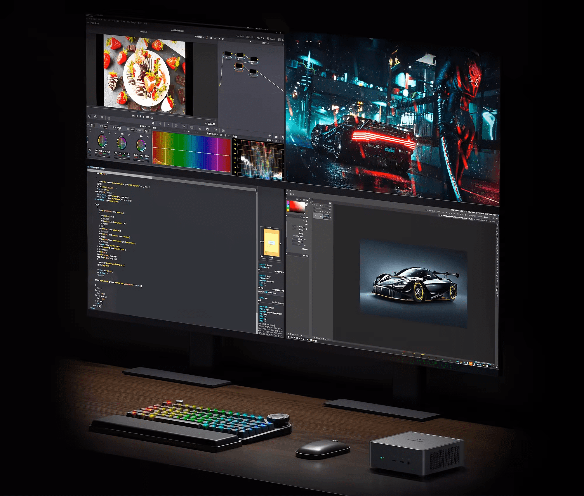 4 monitory w jakości 4K