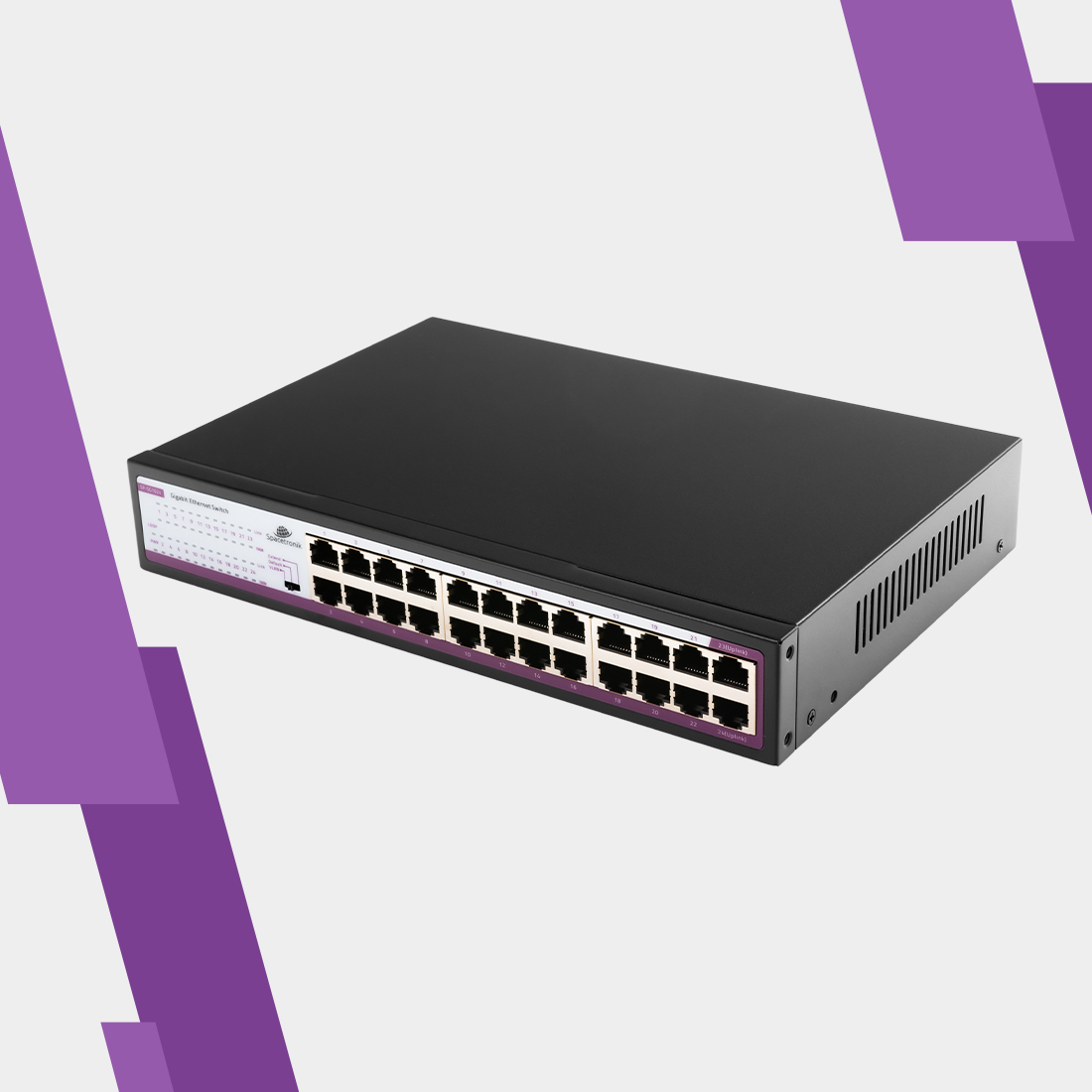 Switch Ethernet, Spacetronik switch, 24 portowy switch, Gigabit switch, switch do biura, switch do domu, szybki switch, sieciowy przełącznik, przełącznik Ethernet, 10/100/1000M switch, VLAN switch, Plug&Play switch, wytrzymały switch, metalowa obudowa switcha, switch z automatyczną negocjacją, przełącznik z LED wskaźnikami, przełącznik z certyfikatami CE, przełącznik z certyfikatami FCC, przełącznik z certyfikatami RoHS, switch z funkcją Loop alarm, inteligentny switch, switch sieciowy, switch z
