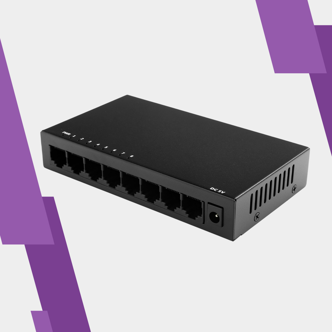 Switch Ethernet, Spacetronik switch, 8 portowy switch, Gigabit switch, switch do biura, switch do domu, szybki switch, sieciowy przełącznik, przełącznik Ethernet, 10/100/1000M switch, VLAN switch, Plug&Play switch, wytrzymały switch, metalowa obudowa switcha, switch z automatyczną negocjacją, przełącznik z LED wskaźnikami, przełącznik z certyfikatami CE, przełącznik z certyfikatami FCC, przełącznik z certyfikatami RoHS, switch z