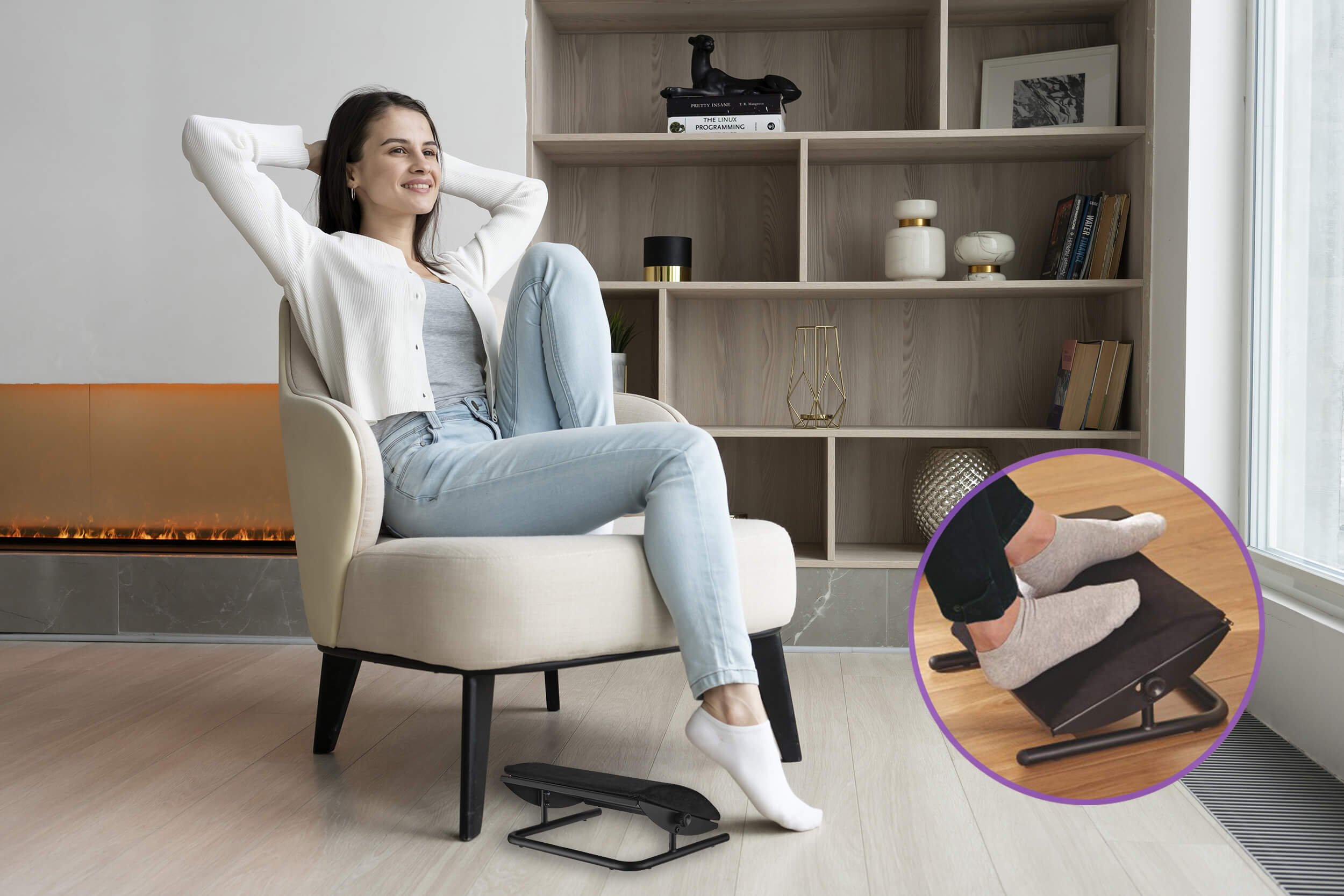 Ergonomiczny podstawek pod nogi