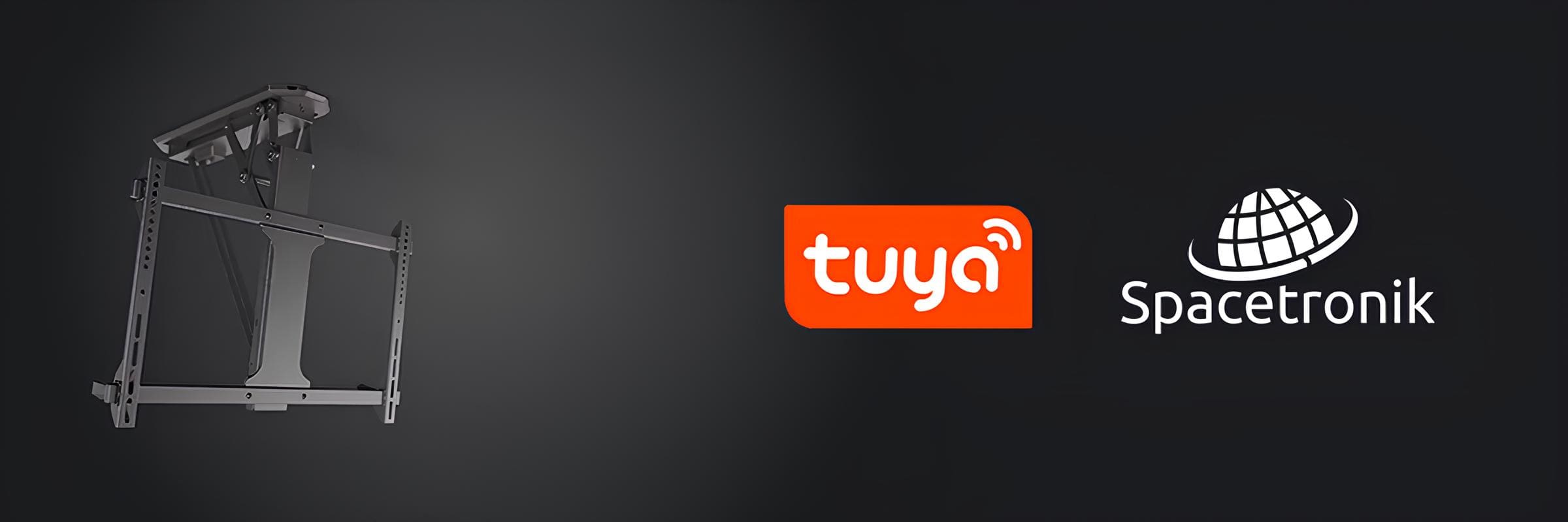 Uchwyt tv sufitowy składany
