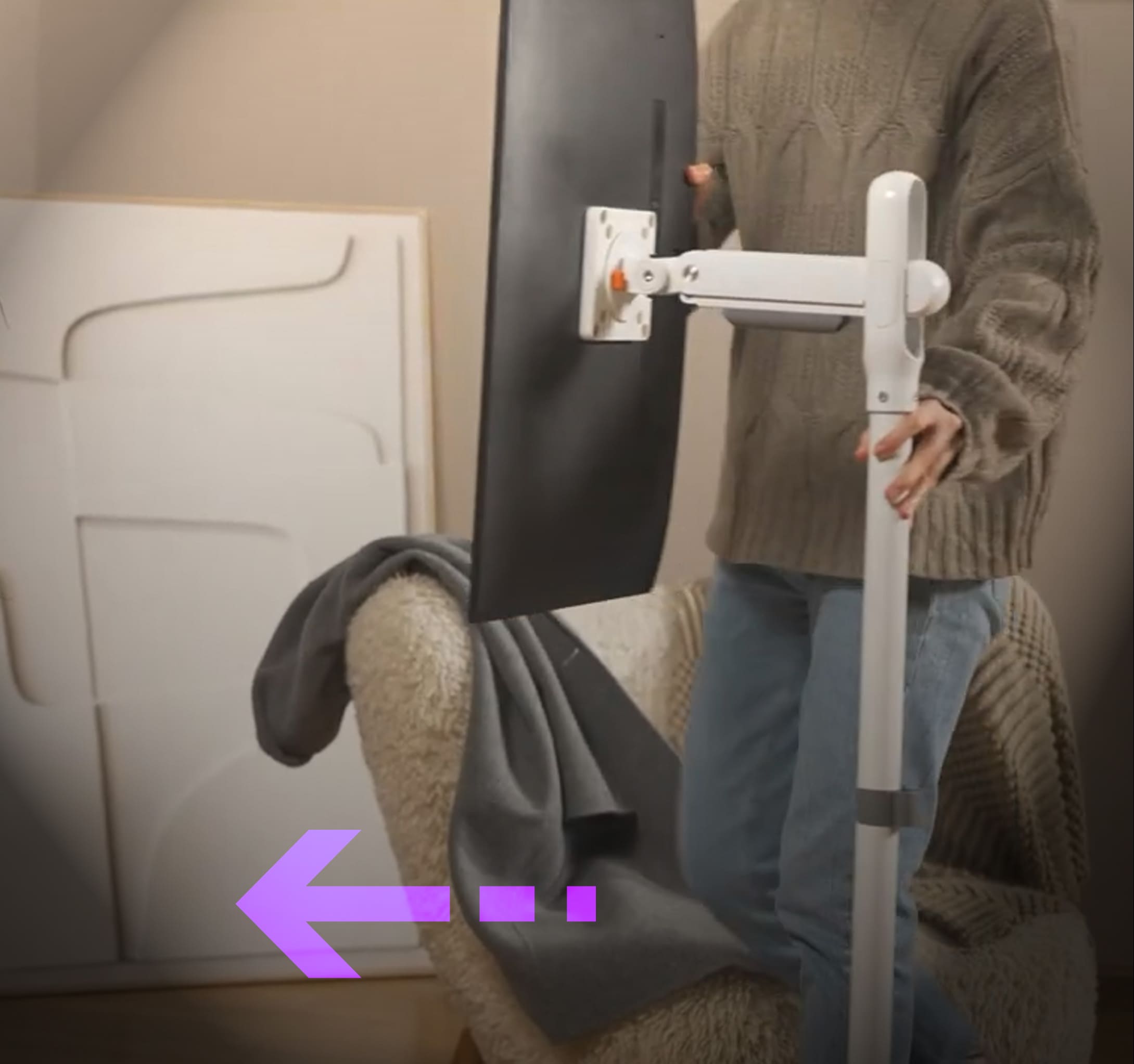 Statyw na monitor
