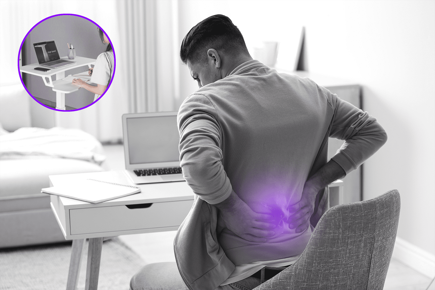 Regulowany stolik pod laptopa