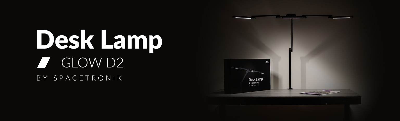 Biurkowa Lampa LED Spacetronik, Lampa Kreślarska LED, Oświetlenie LED bezcieniowe, Lampa biurkowa z regulacją jasności, Ergonomiczna lampa do pracy, Profesjonalne oświetlenie biurkowe, Lampa Spacetronik Glow D2, Oświetlenie do biura i domu, Ochrona wzroku lampa biurkowa, Inwestycja w zdrowe oświetlenie, Nowoczesna lampa biurkowa LED, Spacetronik, oświetlenie kreślarskie, Lampa z regulowaną temperaturą barwową, Stylowa lampa biurkowa czarna