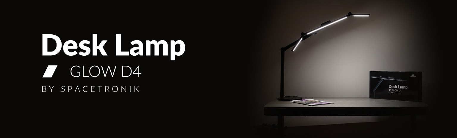 Biurkowa Lampa LED Spacetronik, Lampa Kreślarska LED, Oświetlenie LED bezcieniowe, Lampa biurkowa z regulacją jasności, Ergonomiczna lampa do pracy, Profesjonalne oświetlenie biurkowe, Lampa Spacetronik Glow d4, Oświetlenie do biura i domu, Ochrona wzroku lampa biurkowa, Inwestycja w zdrowe oświetlenie, Nowoczesna lampa biurkowa LED, Spacetronik, oświetlenie kreślarskie, Lampa z regulowaną temperaturą barwową, Stylowa lampa biurkowa czarna
