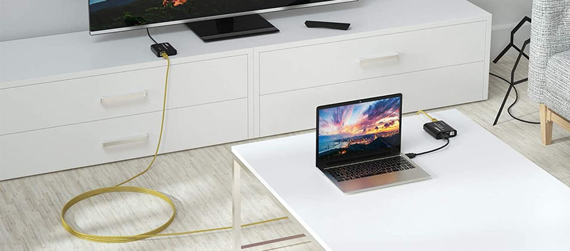 Transmiter HDMI za pomocą kabla LAN