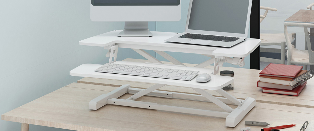 Podstawka na biurko regulowana Spacetronik SPR-127MW biała