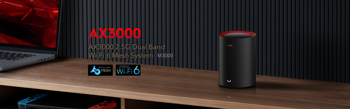 Rouer, Wi-Fi 6, M3000, Mesh System