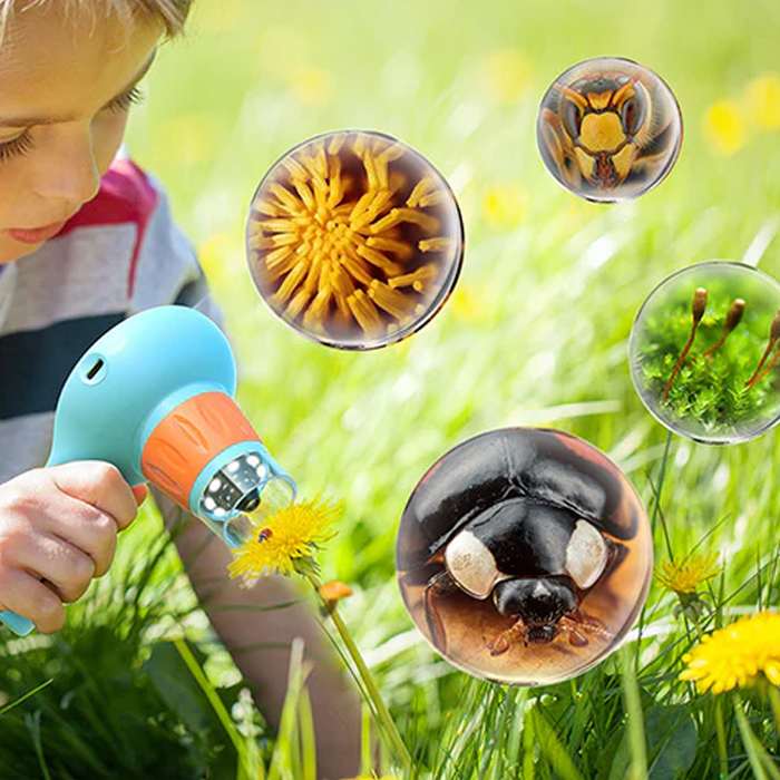 mikroskop dziecięcy 3 w 1, mikroskop z funkcją kamery i aparatu, mikroskop edukacyjny dla dzieci, mikroskop z oświetleniem LED, mikroskop do nauki biologii, mikroskop z akcesoriami, powiększenie mikroskop 40x-800x, mikroskop USB dla dzieci