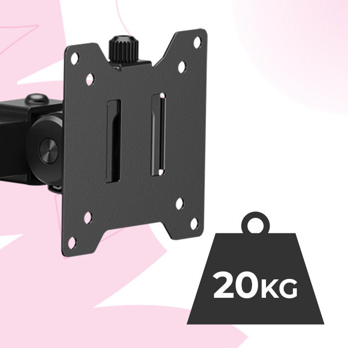 uchwyt na monitor 20 kg, uchwyt na laptopa, uchwyt vesa 100x100, mocowanie do biurka, ramię monitora, uchwyt do monitora 35 cali, uchwyt na dwa ekrany, uchwyt z regulacją, ergonomiczny uchwyt, Spacetronik SPA-121PRO