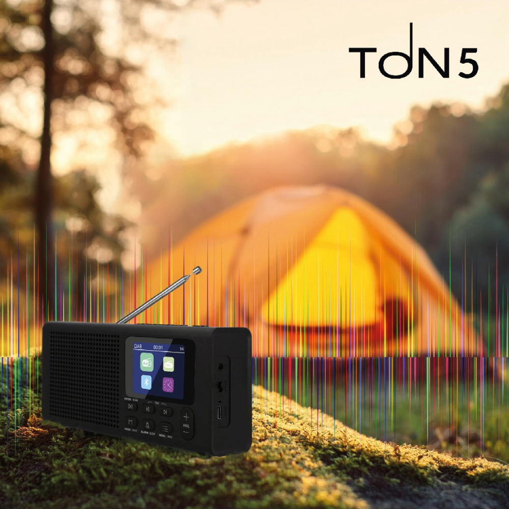 Radio DAB+/FM, Głośnik Bluetooth 5.3, Radio przenośne LCD, Radio Opticum Ton 5, Kompaktowe radio z Bluetooth, Radio cyfrowe z wyświetlaczem, Radio do kuchni i podróży, Radio na baterie i akumulator, Radio z funkcją ulubionych, Radio przenośne białe