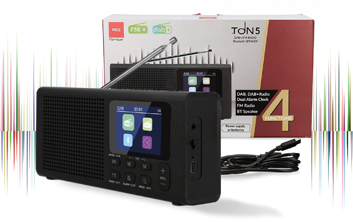 Radio DAB+/FM, Głośnik Bluetooth 5.3, Radio przenośne LCD, Radio Opticum Ton 5, Kompaktowe radio z Bluetooth, Radio cyfrowe z wyświetlaczem, Radio do kuchni i podróży, Radio na baterie i akumulator, Radio z funkcją ulubionych, Radio przenośne białe