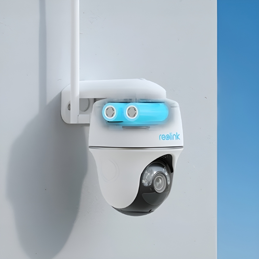 Inteligentna kamera Reolink Argus PT, kamera WiFi 2.4/5GHz, kamera obrotowa, detekcja osób AI, kamera z akumulatorem, noktowizor, monitoring 2K+, kamera z dwustronną komunikacją, kamera z pamięcią lokalną, kamera z panelem solarnym