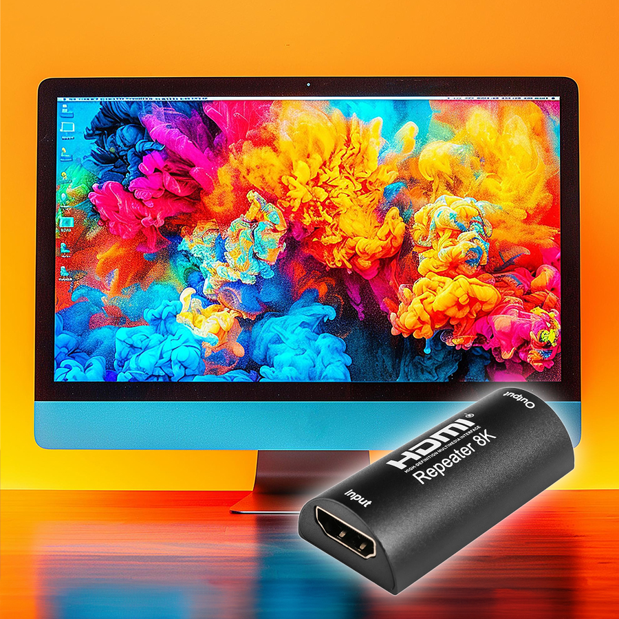 wzmacniacz HDMI 8K 60Hz, repeater HDMI Spacetronik, wzmacniacz sygnału HDMI 8K, HDMI repeater 8K 60Hz, HDMI-CEC wzmacniacz sygnału, wzmacniacz HDMI długi zasięg, HDMI repeater 25 metrów, Spacetronik HDRE03 HDMI, wzmacniacz sygnału HDMI 8K HDCP 2.2, transmisja HDMI 8K Spacetronik