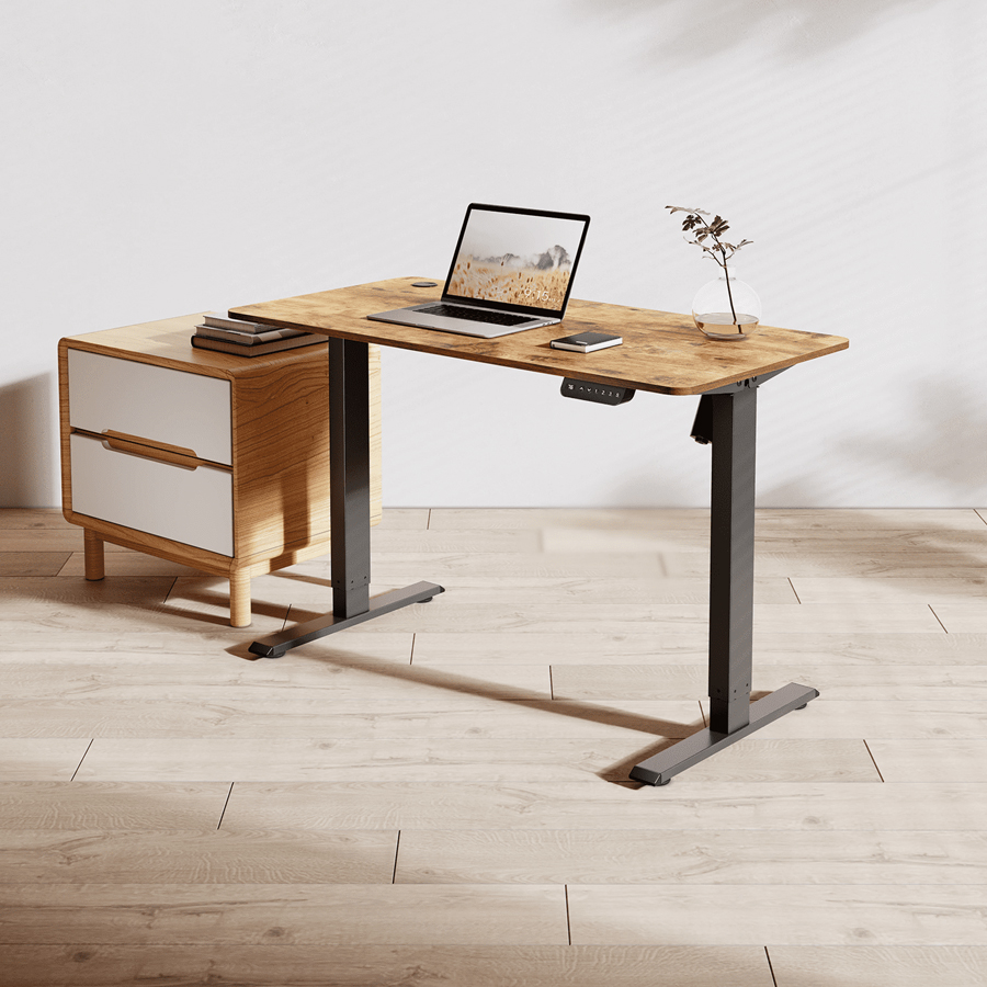 Eleganckie biurko regulowane elektrycznie Spacetronik Moris SPEO120BR_120_60