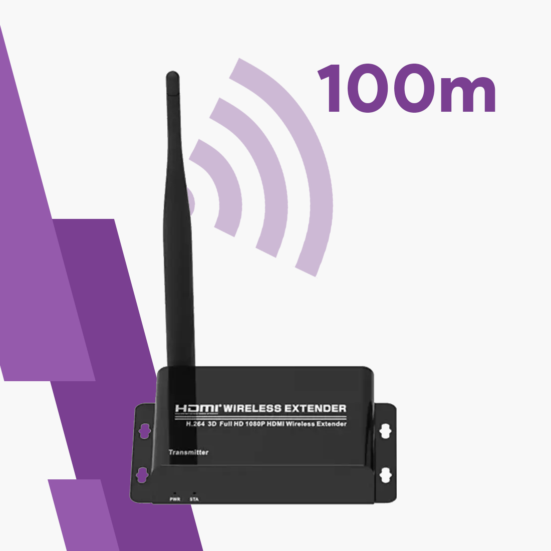 bezprzewodowy transmiter HDMI, transmiter HDMI do 100m, Spacetronik SPH-W50D, przesyłanie HDMI bez kabli, HDMI Full HD transmiter, transmiter sygnału HDMI, HDMI bezprzewodowy 100m, adapter HDMI bezprzewodowy, przesył obrazu HDMI, transmiter HDMI 1080p