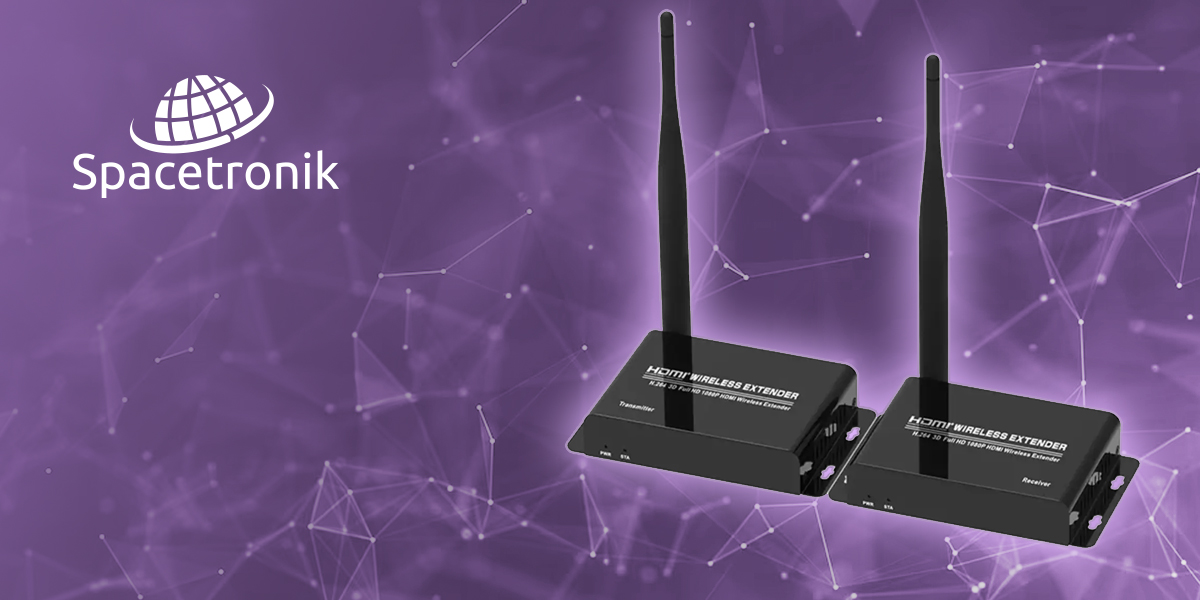 bezprzewodowy transmiter HDMI, transmiter HDMI do 100m, Spacetronik SPH-W50D, przesyłanie HDMI bez kabli, HDMI Full HD transmiter, transmiter sygnału HDMI, HDMI bezprzewodowy 100m, adapter HDMI bezprzewodowy, przesył obrazu HDMI, transmiter HDMI 1080p