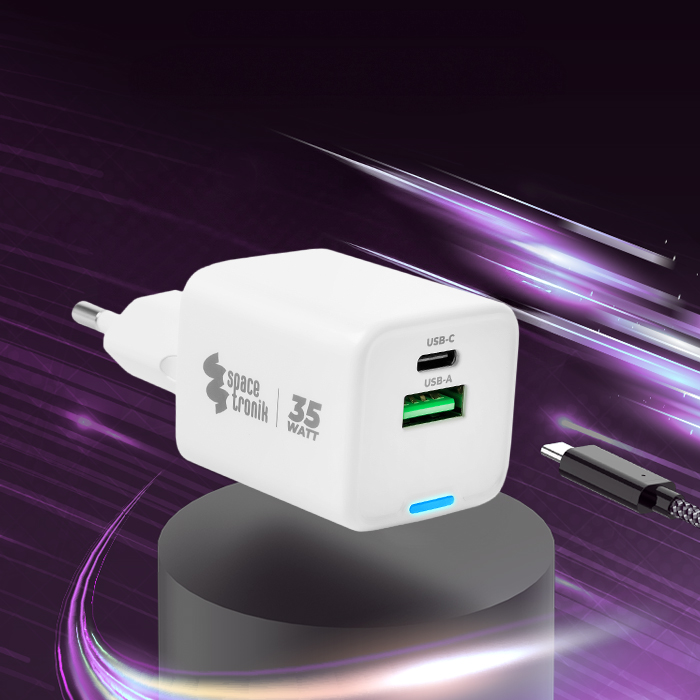 szybka ładowarka usb-c usb-a 35w, power delivery ładowarka, quick charge ładowarka, ładowarka 2w1 usb-c usb-a, ekspresowe ładowanie, ładowarka do telefonu, szybkie ładowanie laptopa, mocna ładowarka usb, ładowarka do tabletu, uniwersalna ładowarka usb