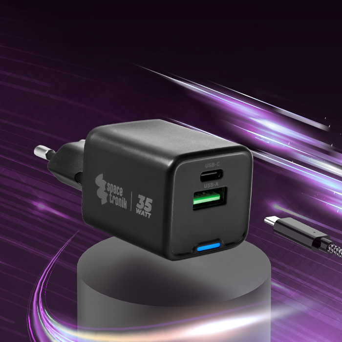 szybka ładowarka usb-c usb-a 35w, power delivery ładowarka, quick charge ładowarka, ładowarka 2w1 usb-c usb-a, ekspresowe ładowanie, ładowarka do telefonu, szybkie ładowanie laptopa, mocna ładowarka usb, ładowarka do tabletu, uniwersalna ładowarka usb