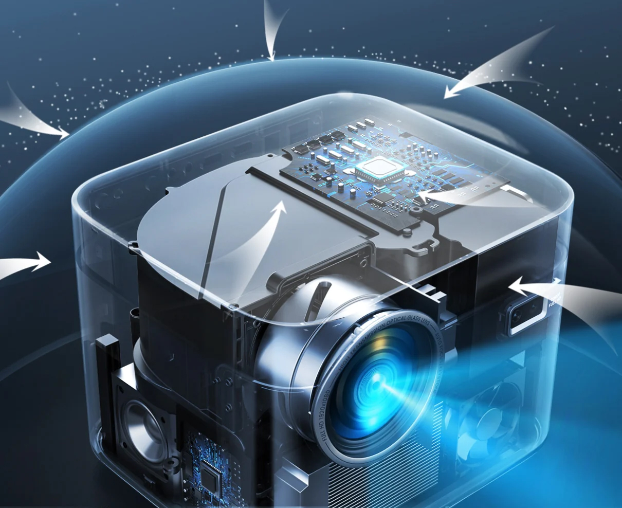 Projektor z asystentem głosowym alexa