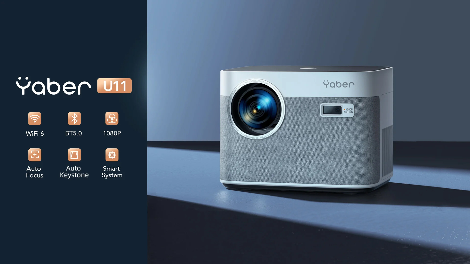 Projektor Smart Yaber pro u11 Alexa WiFi6 1080p
