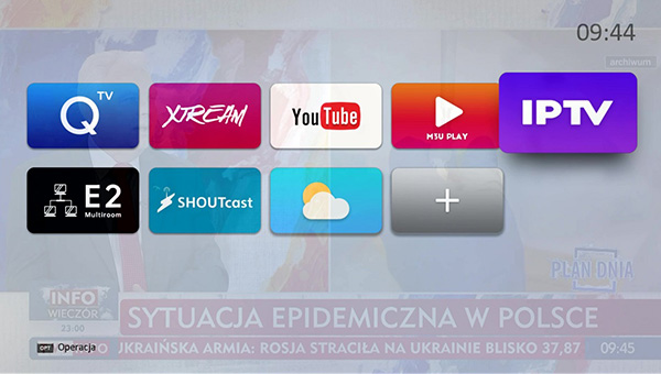 dekoder satelitarny qviart tuner iptv