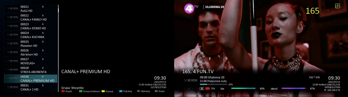dekodery satelitarne iptv qviart og2s